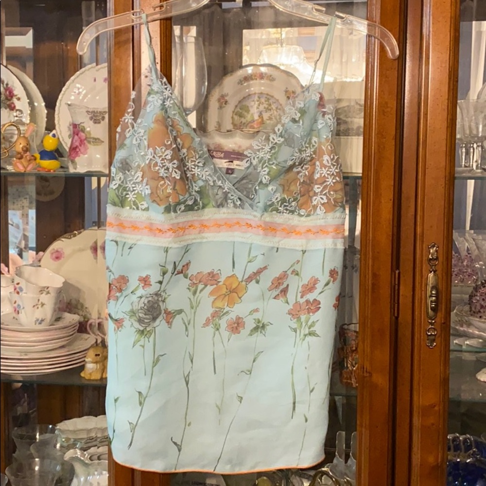 NEW $150 silk Hale Bob top a pea in the pod sm